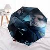 1pc Resident Evil Automatic Opening/Closing Umbrella with Convenient Three-Fold Design, 8 Iron Ribs - for Outdoor Daily Use, Travel A14
