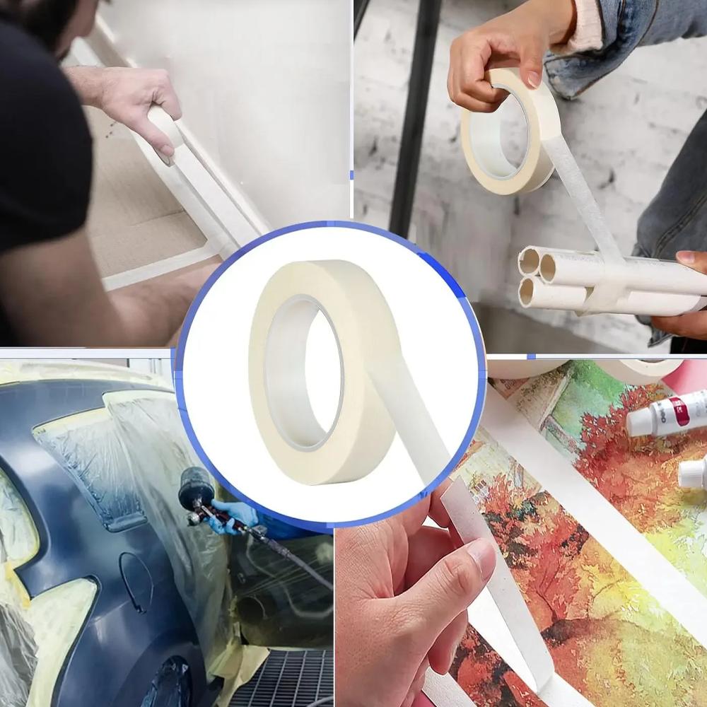 White Masking Tape Removable Easy To Remove Universal Paint Tape Suitable for Craft School Office Art DIY Projects