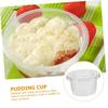 HAWILLOSCH Disposable Soup Bowls with Lids, 50-Piece 200ml Portable Porridge Cups for Salad Dressing, Dessert, and Ice Cream, Convenient for Storage a