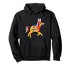 Pacific Northwest Coastal Art Native American Running Wolf Hoodie