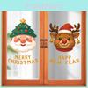 Christmas Window Stickers Pvc Santa And Reindeer Decor For Festive Home Decorations