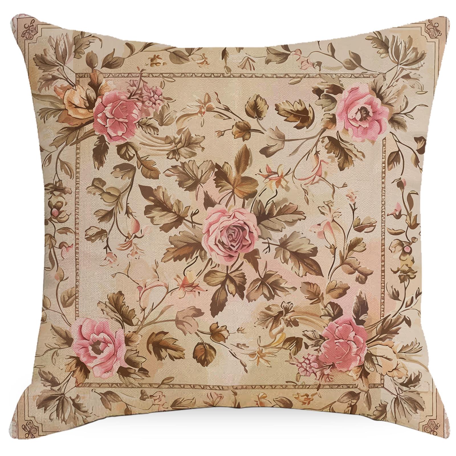 

Скандинавский Ins Ретро Ручная Роспись Цветов Ретро Морские Паруса Наволочка Гостиная Диван Прикроватная Подушка Чехол Премиум 45 * 45Cm