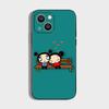 P-Pucca-as Cartoon G-Garu-us Phone Case For iPhone 16,15,14,13,12,11 Plus,Pro Max,XS,X,XR,SE,Mini,8,7,Soft Silicone Black Cover