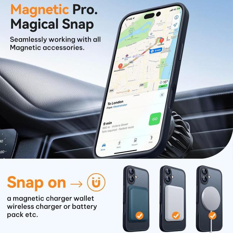 XDcase Skin Feel Magnetic Frosted Phone Case with Lens Film