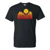 Colorado Groovy Sunset - Landscape Vacation Home State T Shirt - Black