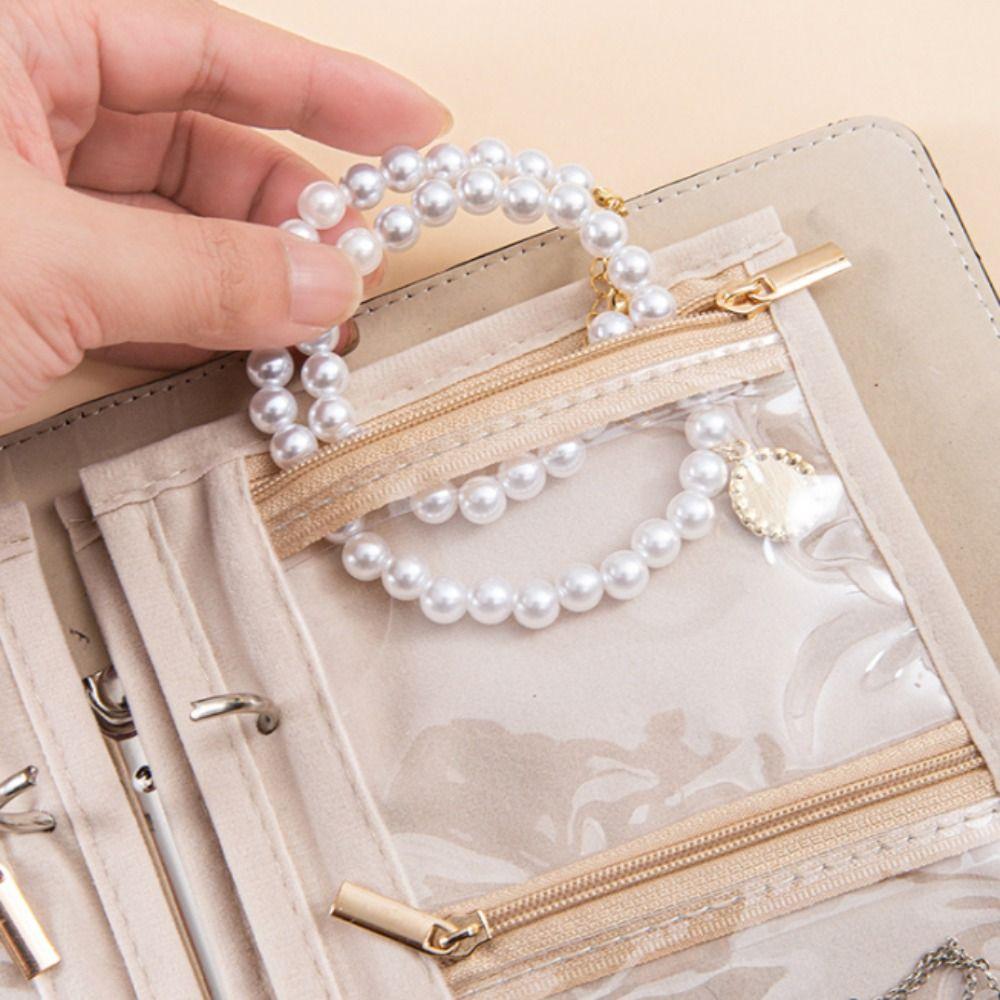 Partition Necklace Binder Waterproof Jewelry Packaging Brochure Jewelry Storage Book  Travel