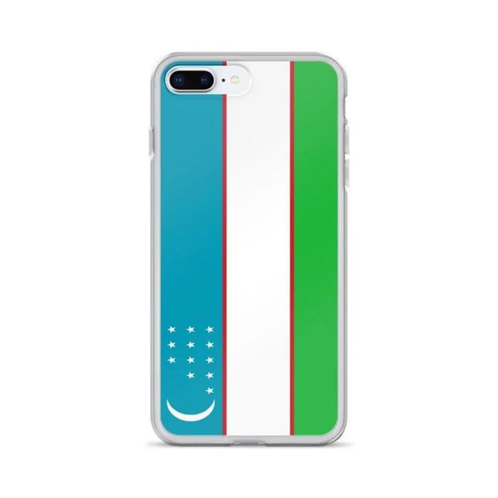 Coque Télephone Drapeau Ouzbékistan - iPhone 7 Plus