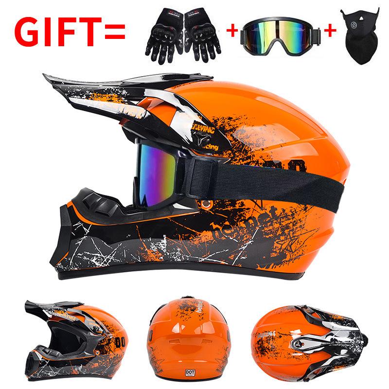 DOT Certified Full Face Off-road Motorcycle and Mountain Bike Helmet