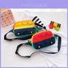 Adorable Cartoon Toddler Sling Bag Color Block Design For Boys And Girls Canvas