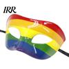 Maschera Mardi Gras in Plastica Dura Resistente per Uomo Donna, Colorata Arcobaleno Mascherata Carnevale Veneziano Festa di Ballo, Carnevale, Cosplay di Halloween