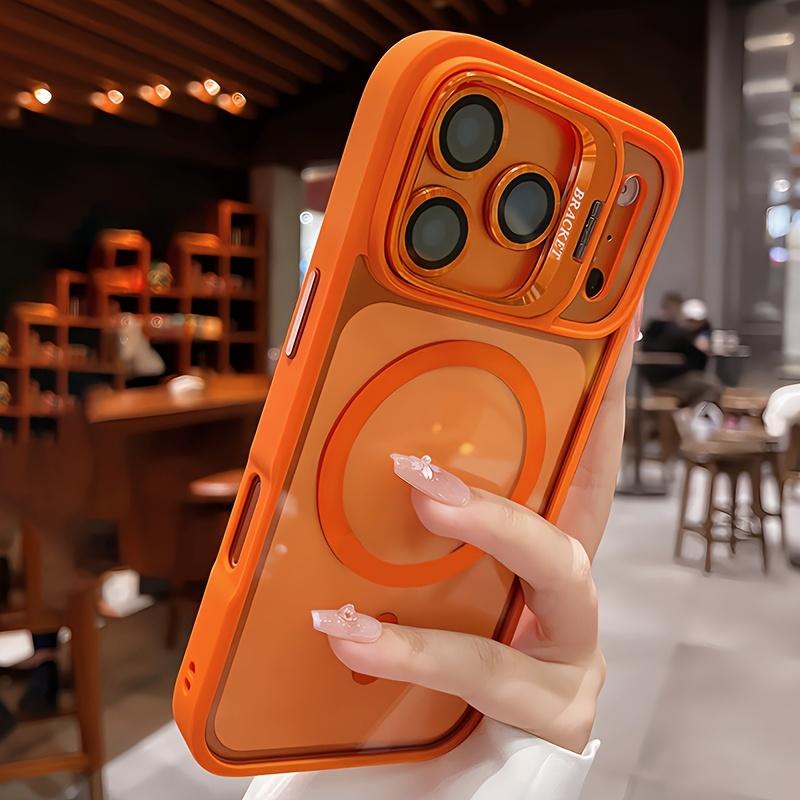 Linsenhalterung Panzer Stoßfest für Magnetische Hülle für Für Iphone 17 16 15 14 13 12 Pro Max Kabelloses Laden Rückseite