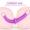 Strapon Doppeldildo Klitorisstimulator Anus Vagina Massage G-Punkt Dildo Penis Strapless Strapon Sexspielzeug für lesbische Frauen