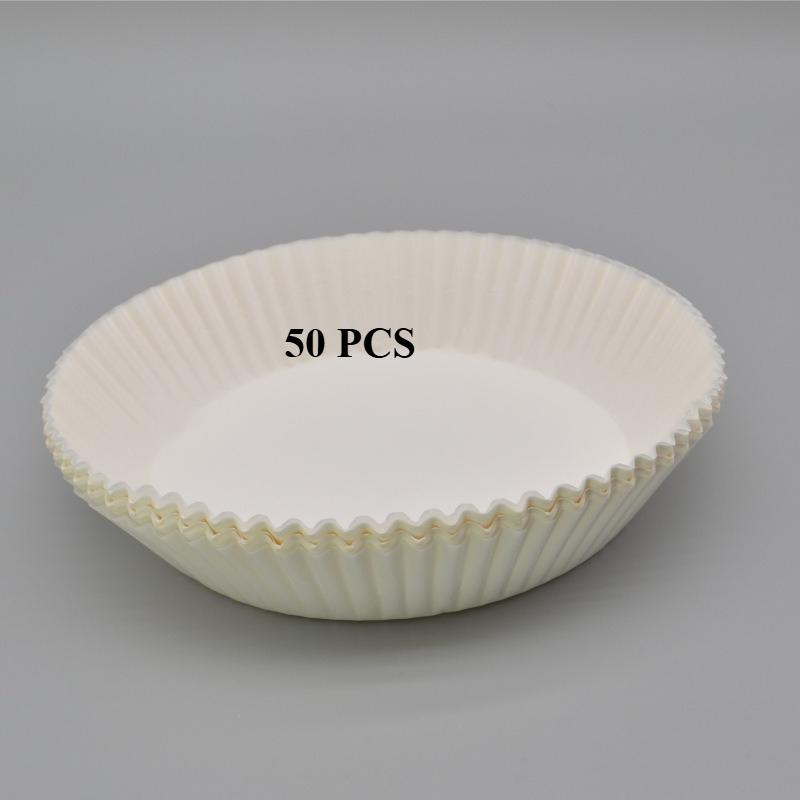 50/100Pcs Disposable Non-Stick Paper Round Air-Fryer Paper Liners Air Fryer Baking Papers Airfryer Paper Kitchen Accessories