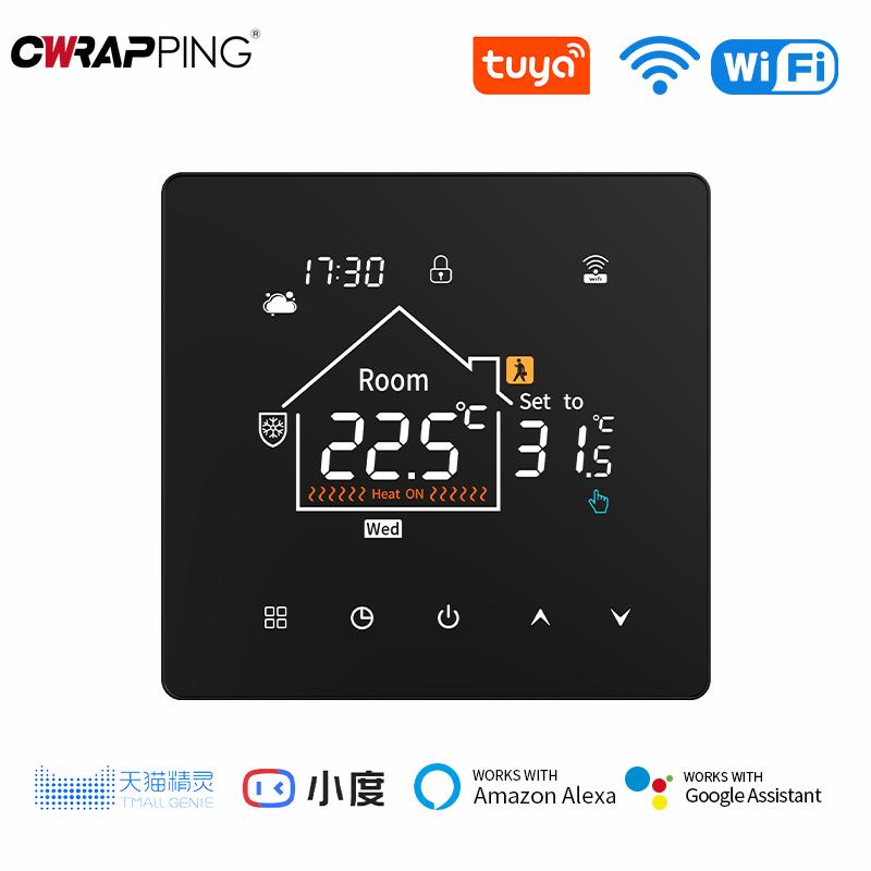 Floor Heating Thermostat Tuya WiFi Programmable Temperature Controller for Electric Warm Gas Boiler Smart Life Work for Home