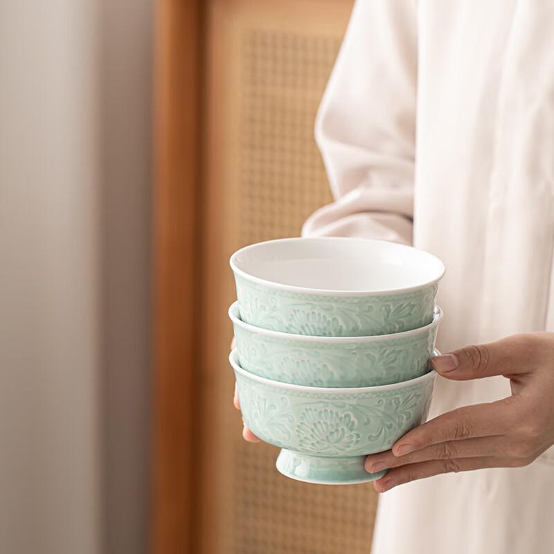 Chinesisches Celadon Reisschüssel-Set (6 Pack)