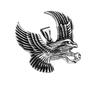Men's Retro Eagle Wing Pendant Necklace - Stainless Steel