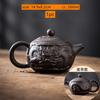 Chinese Yixing Purple Clay Teapot Hand Carving Dragon Pattern Beauty Tea Kettle Classic Ball Hole Filter Pot Zisha Tea Sets