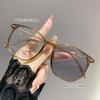 1/2/3PCS Photosensitive Color-changing Nearsighted Glasses Retro Polygonal Anti-blue Light