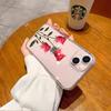 Simple Rose Mobile Phone Case Is Suitable for Apple 17/16promax Trendy Women's iPhone15p Transparent Soft Case.