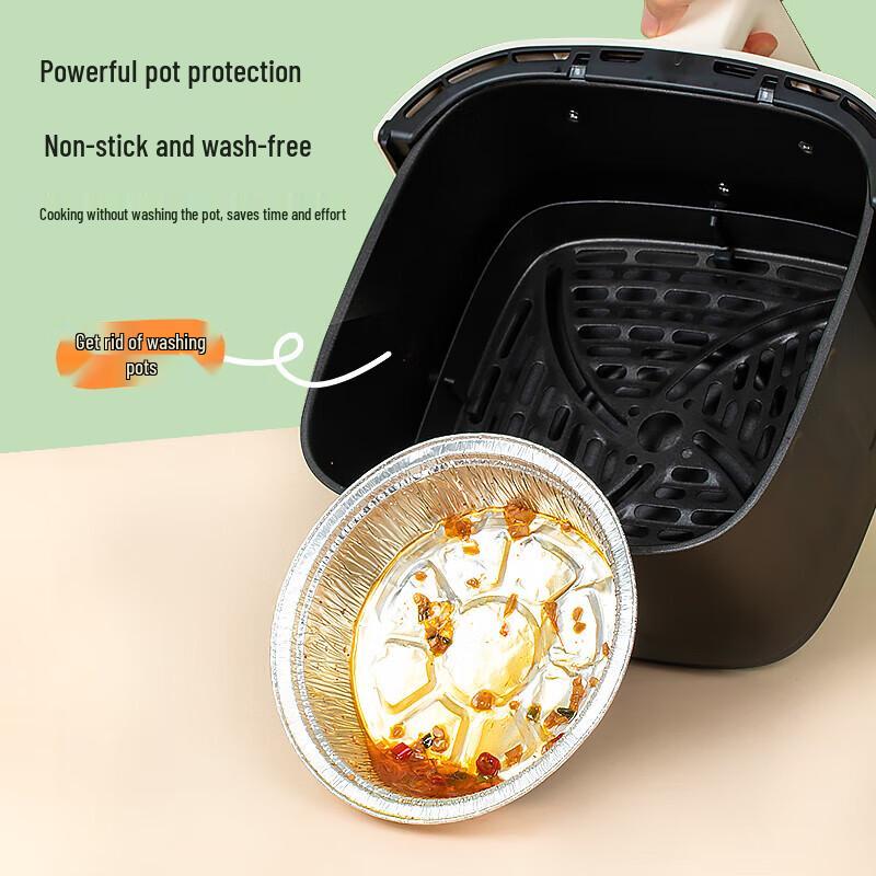 temeiju Food-Grade Air Fryer & BBQ Aluminum Foil Pans