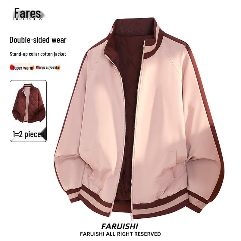Men's Reversible Stand-Collar Cotton Jacket