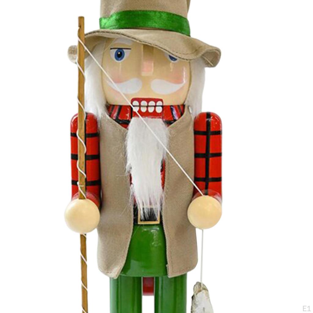Weihnachtsdekoration Nussknacker Foto Requisiten Holz für Wohnzimmer Feiertag
