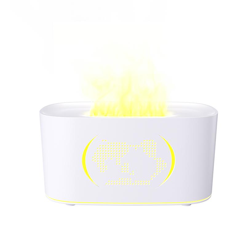 Map Humidifier Colorful Gradient Flame Aroma Diffuser Home Hotel Desktop USB Air Humidification