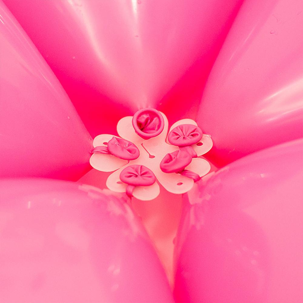 10Pcs Flower Shape Balloon Clips for Balloon Arch Plastic Balloon Connector for Birthday Wedding Valentine's Day Party Decor