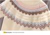 Girls' Trendy Thick Knit Sweater for Autumn/Winter 2025 - Stylish Round Neck Pullover, Medium/Large Children's Wear.