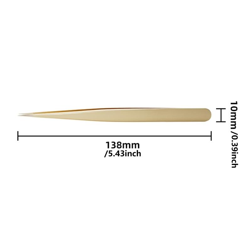 Brass Fine Tip Tweezer with Anti Magnetic & not Slip Features Stable Tweezer Tool for Precisions Watch Parts Handling