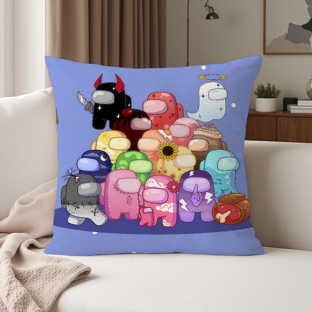 

Cartoon Space AAmong UUs Pillow Case Suitable For Bedrooms Living Rooms Cars Home Decoration 30cmx30cm