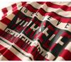 Korean Style Striped Maternity Dress - Summer Plus Size Loose T-shirt Skirt, Spring Mid-length Top