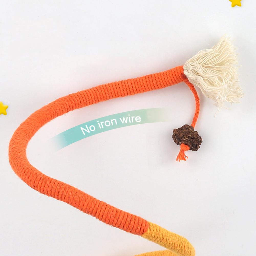 Cat Toys Interactive Molar Cotton Rope Toys Silvervine Cat Teaser Toy Clean Mouth Kitten Play Toy Pet Supplies Accessories