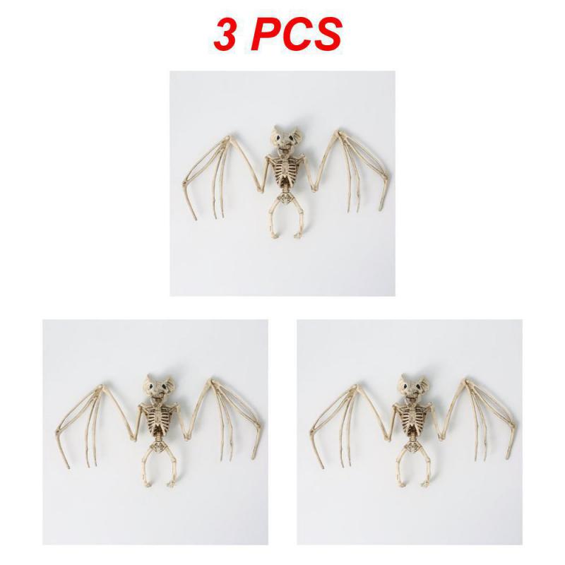 1~10PCS Halloween Horror Bats Skeleton Mouse Scorpion Lizard Bonez Skeleton Model Festival Decor Party Creepy Halloween Party