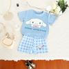 Melody Girls Cartoon Summer Outfit Set With Polyester Fabric For Casual Play