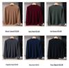 Men's 100% Pure Cashmere Double-Layer Sweater, Semi-High Neck, 2025 Autumn/Winter Thick Knit Base Layer