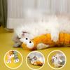 1Pc  Cat Toy Imitation Rabbit Plush Throw Pillow Gnawing and Teasing Cat Grinding Stick Catnip Self-hi To Relieve Boredom Cat Throw Pillow