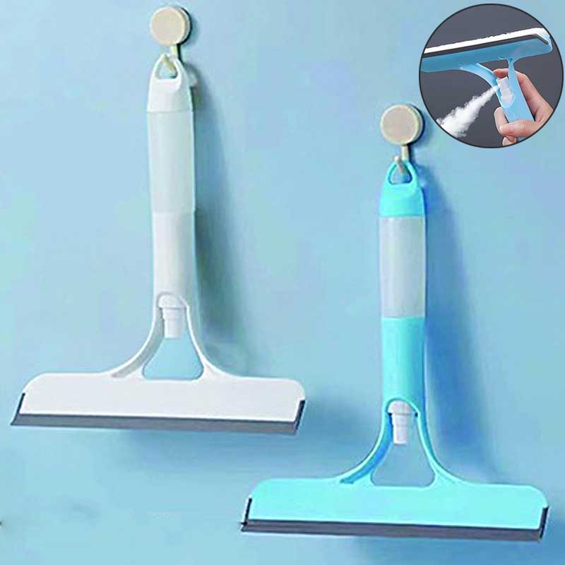 3In1 Glass Wiper Scraper Shower Squeegee Cleaner Car Squeegee With Silicone Holder Bathroom Mirror Wiper Glass Cleaning Tool