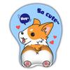 Comfortable Palm Cute Corgi Mouse Pad Non Slip Ergonomic Design Silicone Wrist Guard Cute Animal Mouse Pad Men and Women