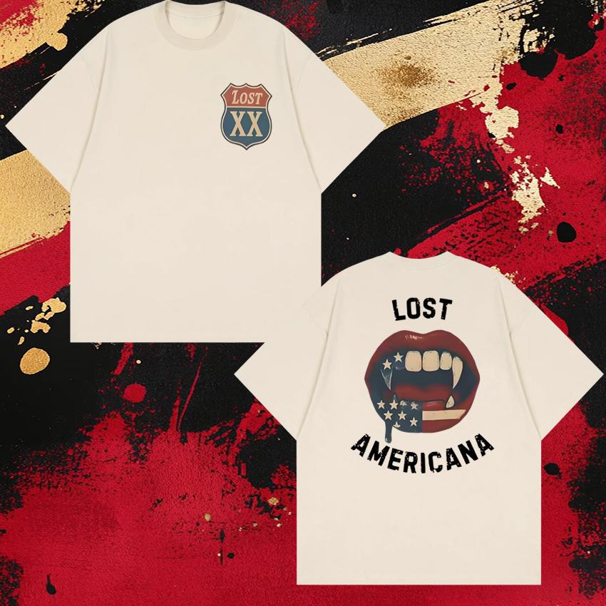 Hot Rapper MGK Lost Americana Tour 2026 Short Sleeve Tshirts New Unisex WOMEN Oversized Cotton T Shirt Unisex Fashion Trend Tops