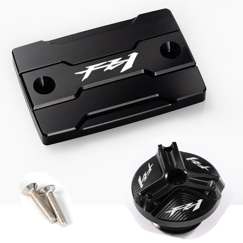 For YAMAHA FZ1 FAZER FZ-1 2006-2015 2008 2009 Motorcycle Front Brake Fluid Tank Cap and Engine Filler Cap Protection