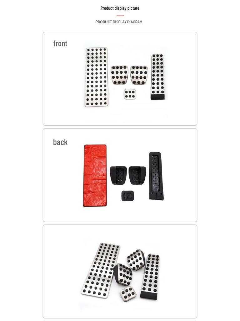 Non-Slip Car Pedals for Mercedes-Benz S-Class & E-Class - Accelerator & Brake Decorative Accessories