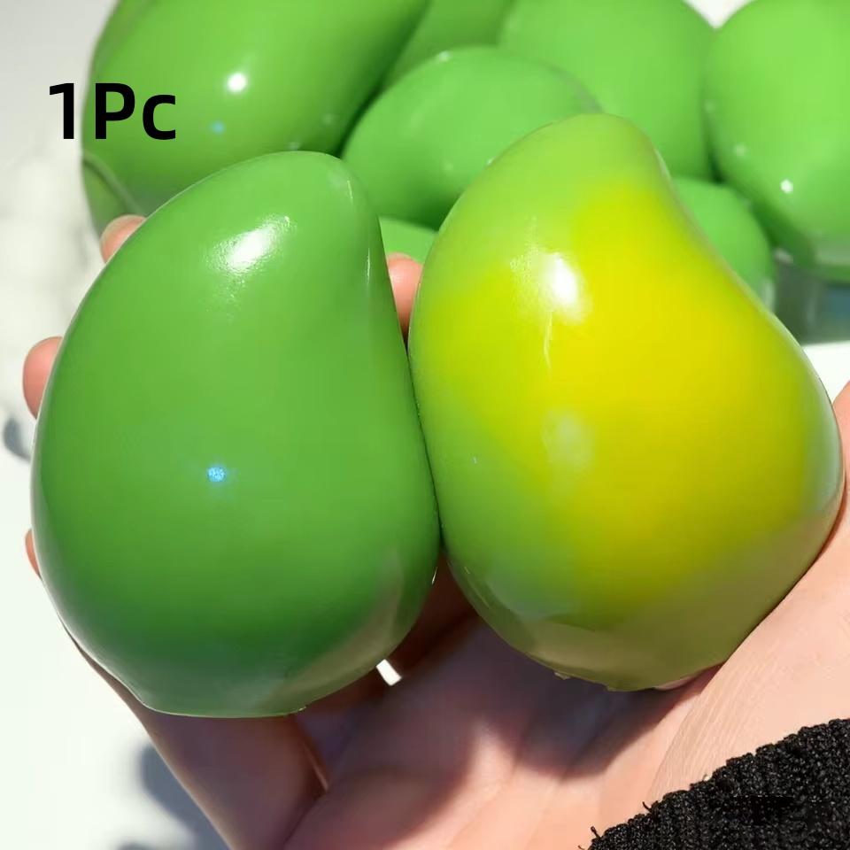 Bola de Estresse Crocante de Manga Feita à Mão Brinquedo de Apertar, Bola Fidget de Manga Color-Changing Squishy, Brinquedo Sensorial Asmr para Alívio do Estresse
