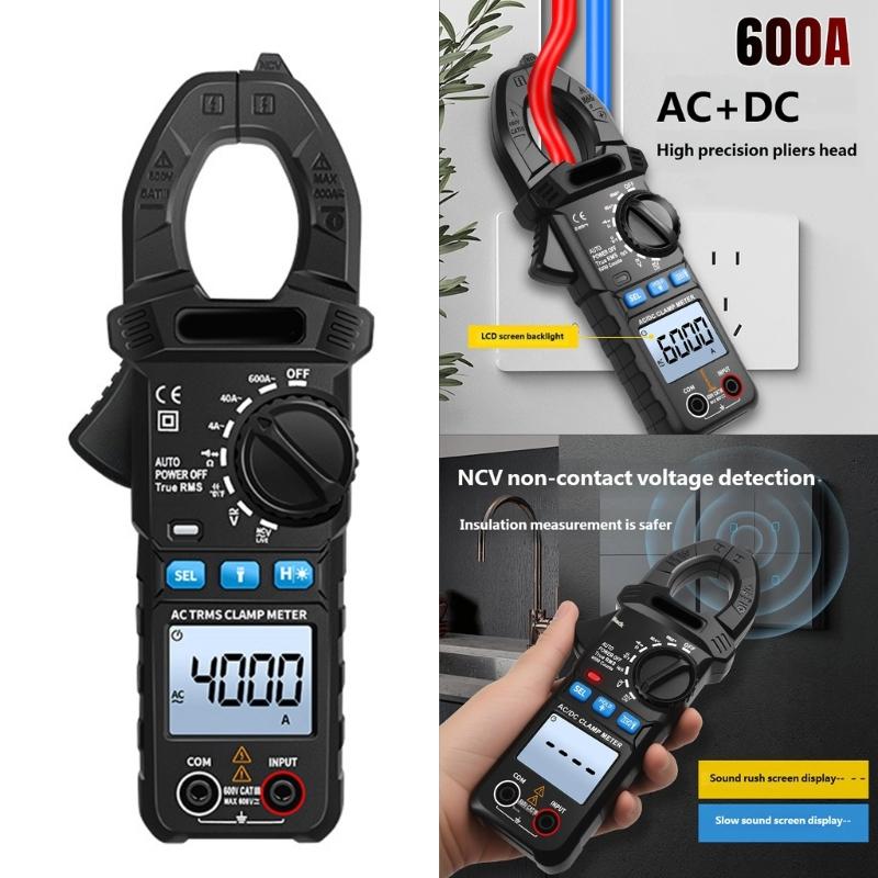Digital Clamp Multimeter Effective Value 6000 Counts Contact Less potential Indicator With brightened Display