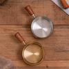 Stainless Steel Measuring Cups With Wooden Handle Condiment Serving Cups Ideal For Espresso And Sauce Pouring
