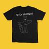 Funny Fetch Upgraded Rocket Dog Graphic T-Shirt