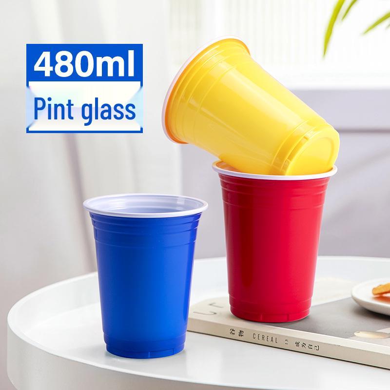 16oz Bellflower Colored Disposable Party Cups for Beer Pong