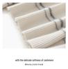 Lekasha Women's High Neck Cable Knit Cashmere Sweater - Warm for Autumn & Winter, White