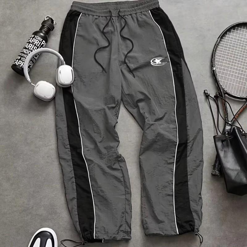 Side Strap Drawstring Quick Dry Pants Unisex Outdoor Hiking Loose Cargo