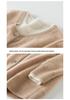 2025 Elegant Cashmere Jacquard Knit Round Neck Cardigan - Versatile Wool Women's Top